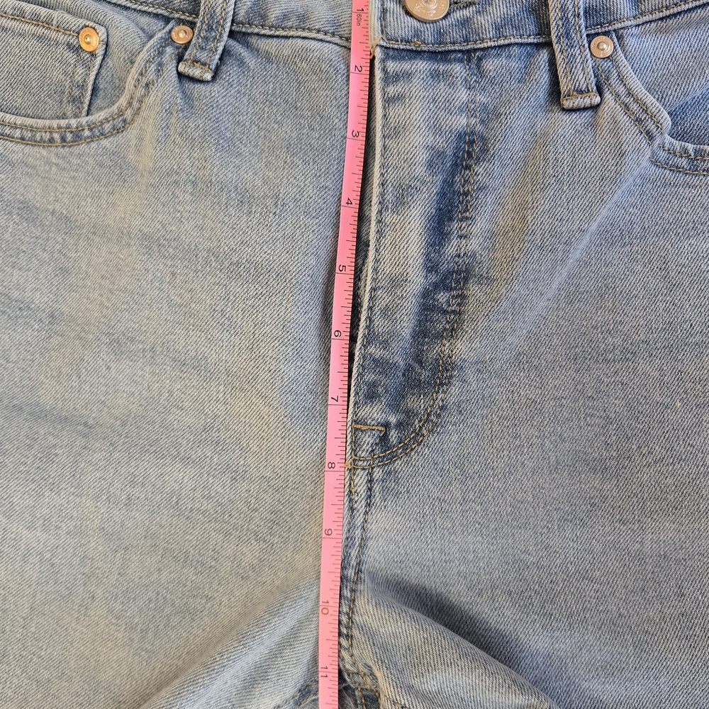 7 For All Mankind Light Blue Straight Leg Jeans - Picture 8 of 8